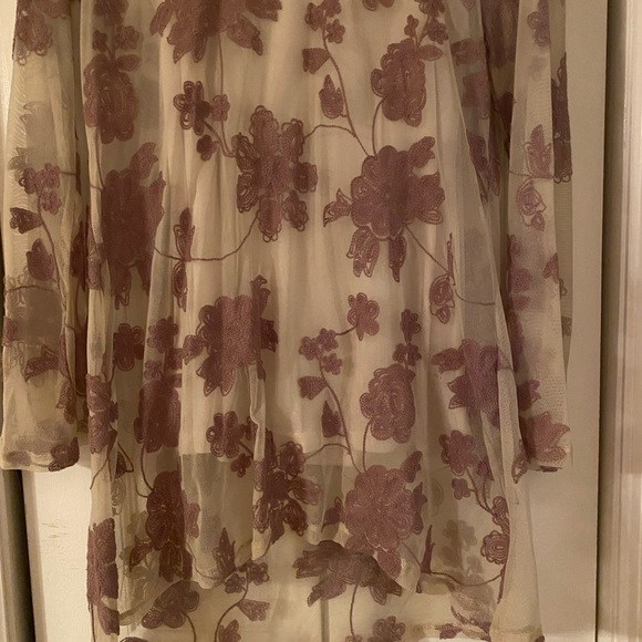 Blu pepper sheer tunic length top - Picture 2 of 5